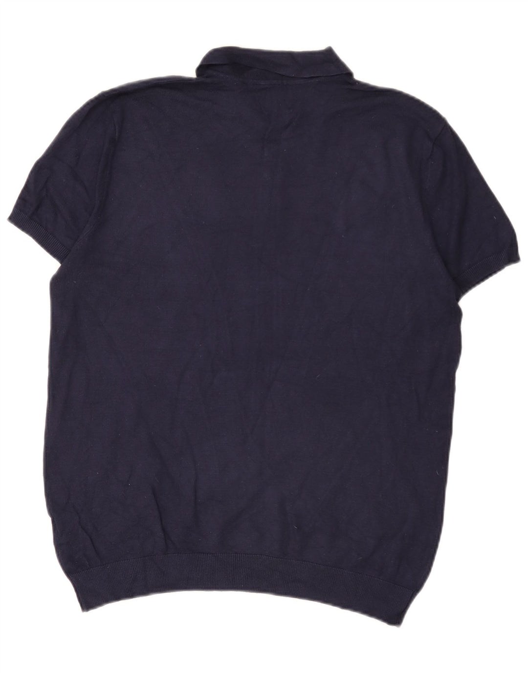 Cămașă polo pentru bărbați Zara, mare, bleumarin, viscoză