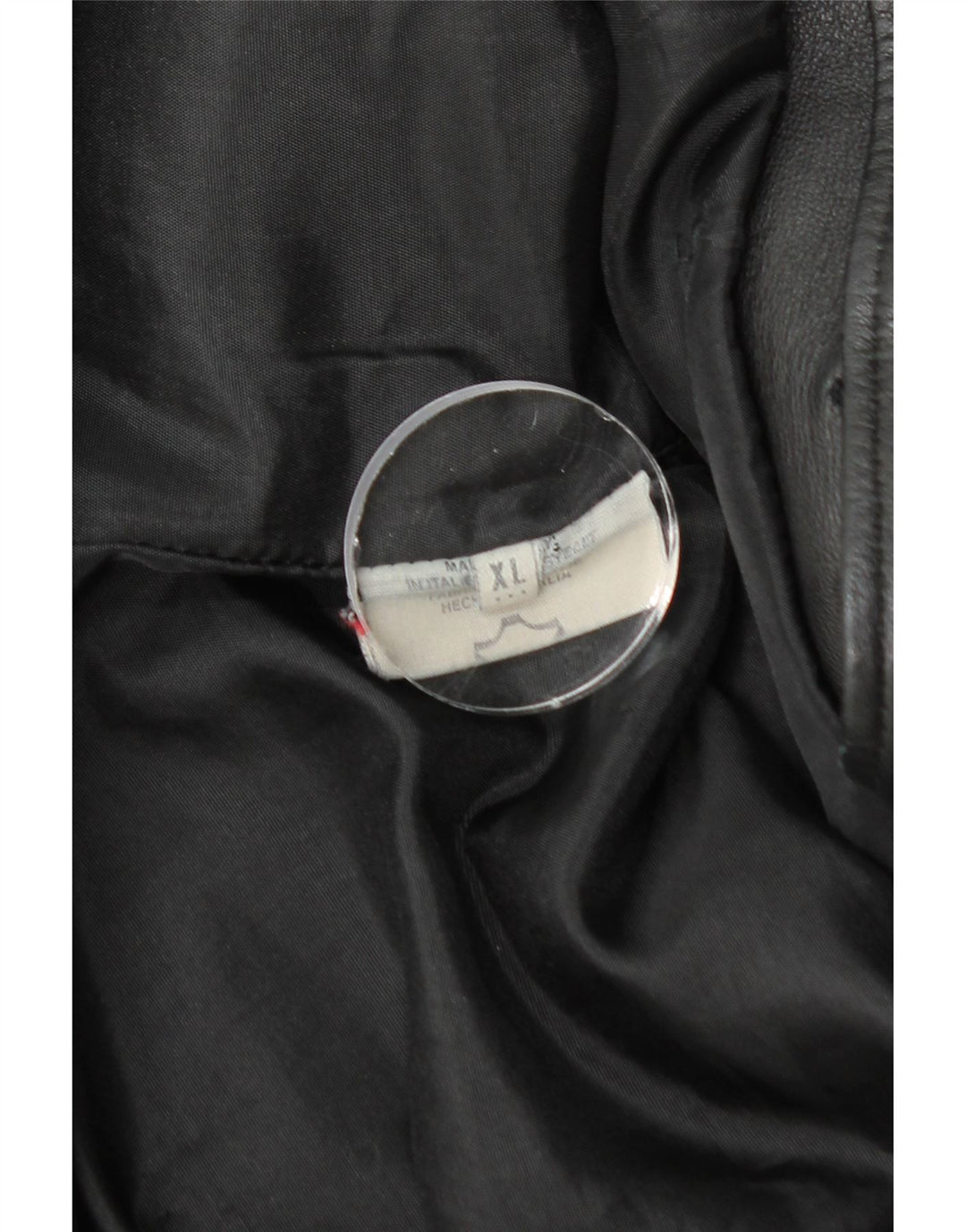 Palton din piele pentru femei VINTAGE UK 18 XL din piele neagră