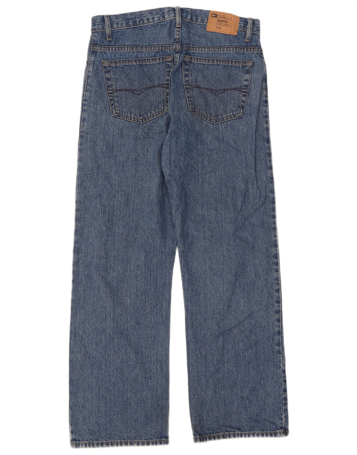 Blugi drepti pentru bărbați Marks & Spencer Blue Harbour W32 L29 Bumbac albastru