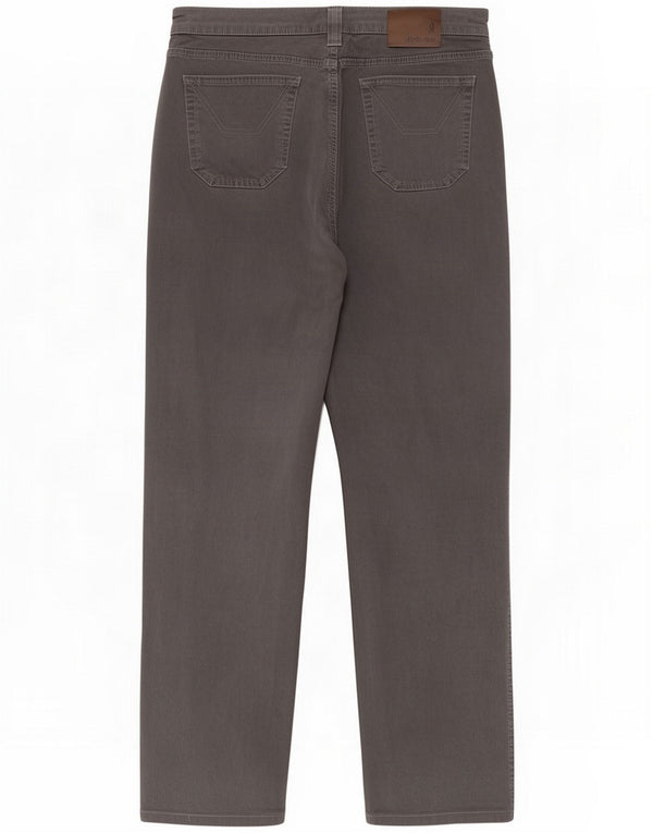 Jeckerson Pantaloni casual drepti pentru bărbați W40 L32 Bumbac gri