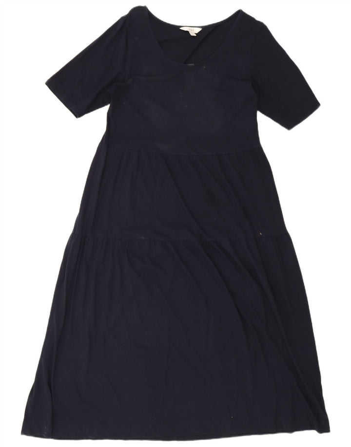 Rochie Maxi obișnuită pentru femei Marks & Spencer UK 14 Mediu Bumbac bleumarin