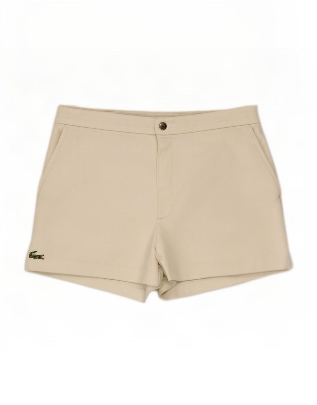 Pantaloni scurți pentru bărbați Lacoste Mărimea 4 Medium W30 Poliester alb