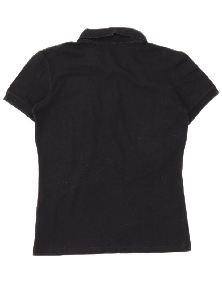 FRED PERRY Tricou polo pentru femei UK 16, mare, negru, bumbac