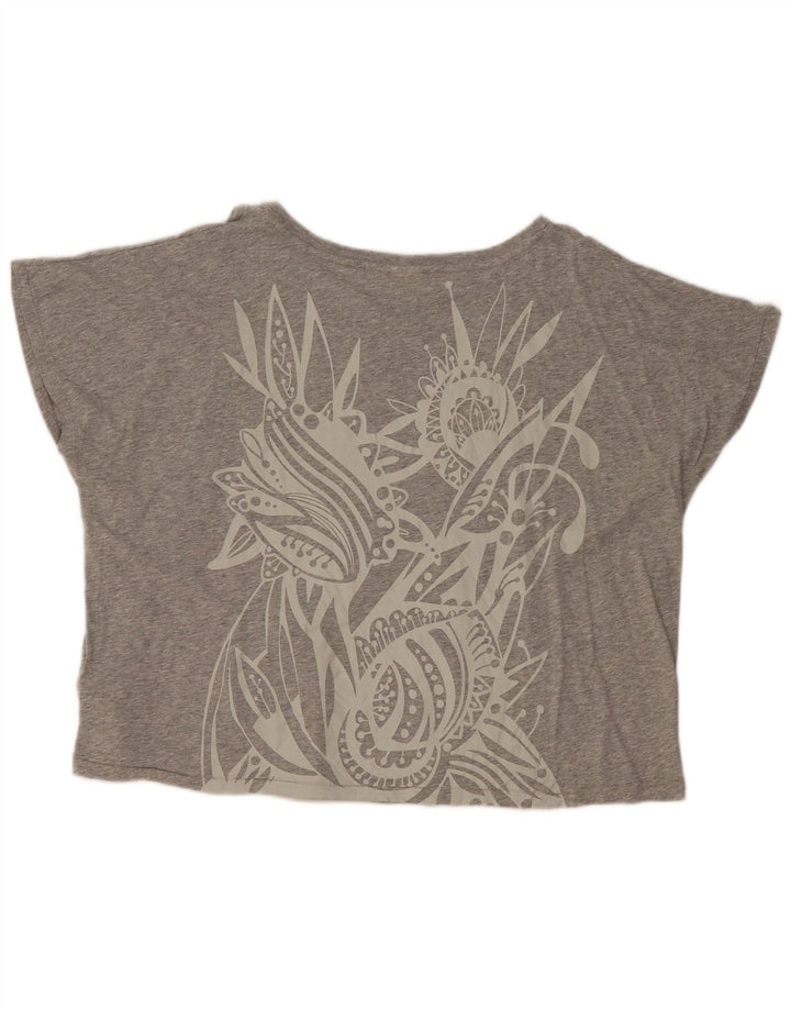 Tricou grafic supradimensionat pentru femei Diesel UK 14 Bumbac gri mediu