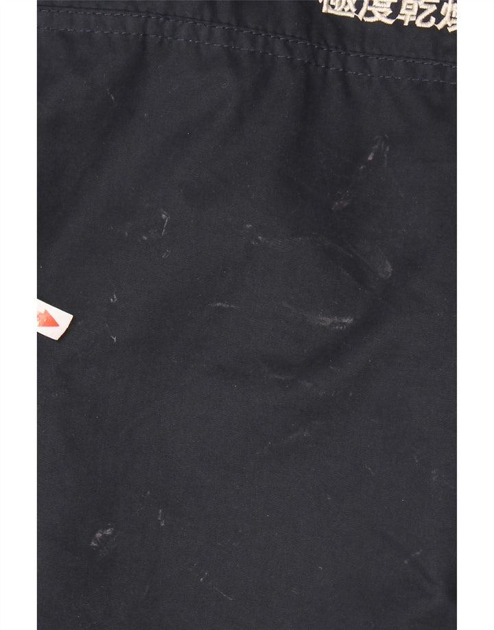Jachetă parka Sherpa cu glugă Superdry pentru bărbați UK 38 Poliester mediu bleumarin