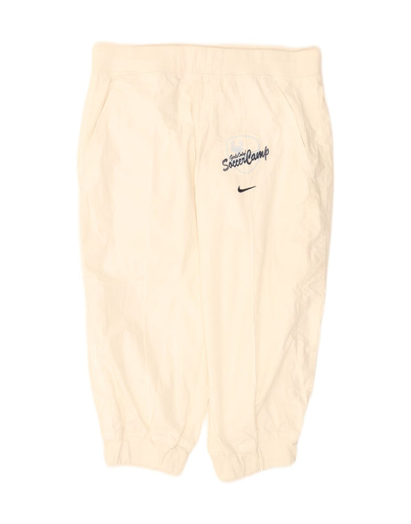 Pantaloni de trening Nike pentru băieți Graphic Capri Pantaloni de jogging 13-14 ani XL Alb