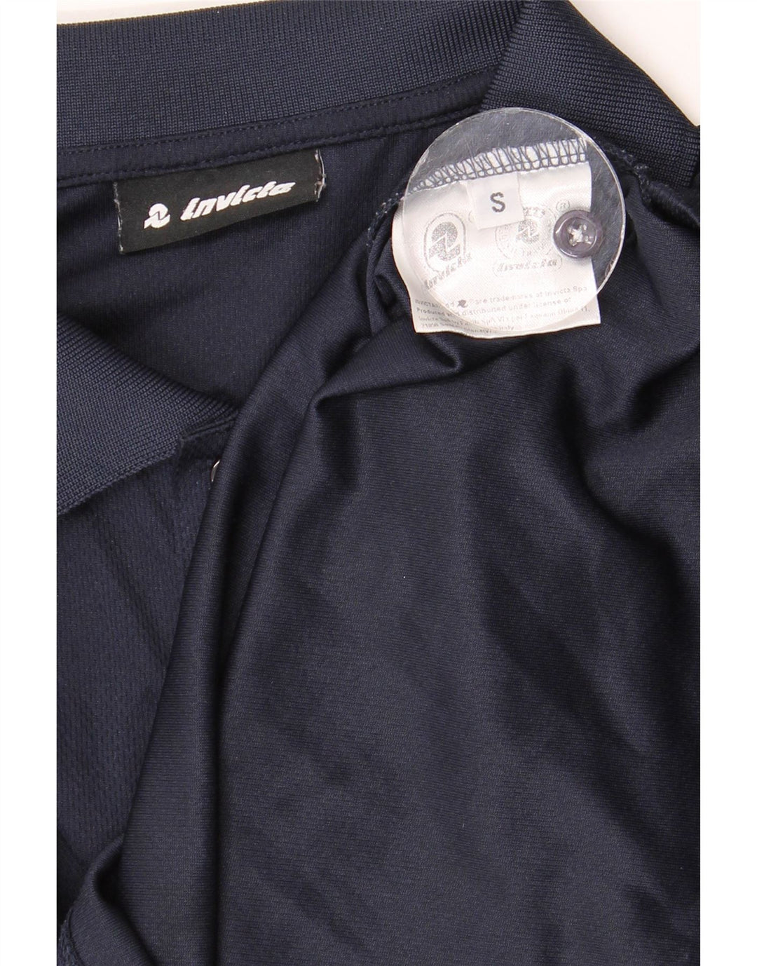 Tricou polo Invicta pentru bărbați, poliester bleumarin mic