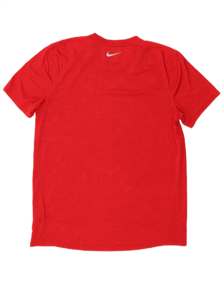 Tricou Nike Dri Fit pentru bărbați Top mare din poliester roșu