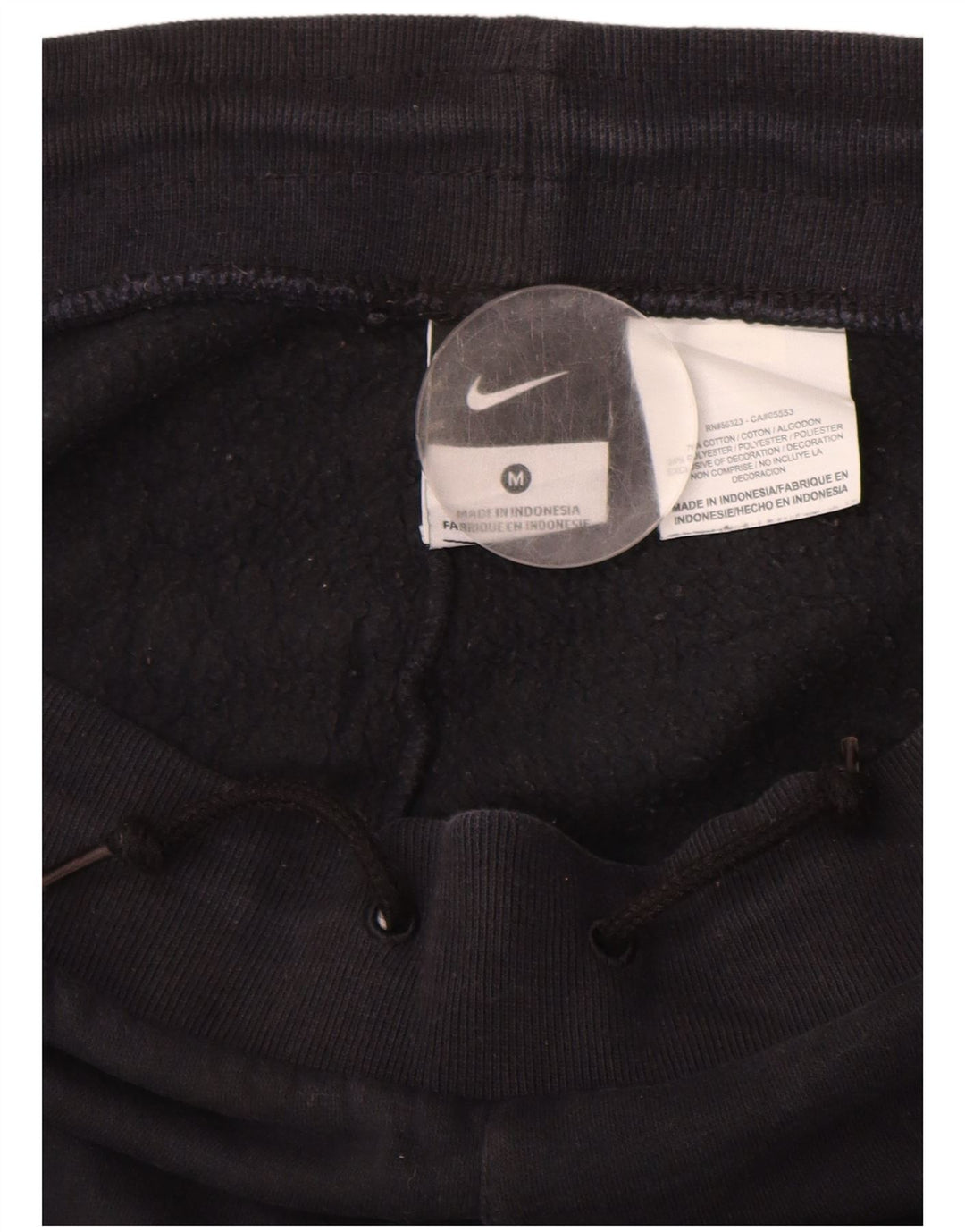 NIKE Womens Tracksuit Trousers UK 14 Medium Black Cotton