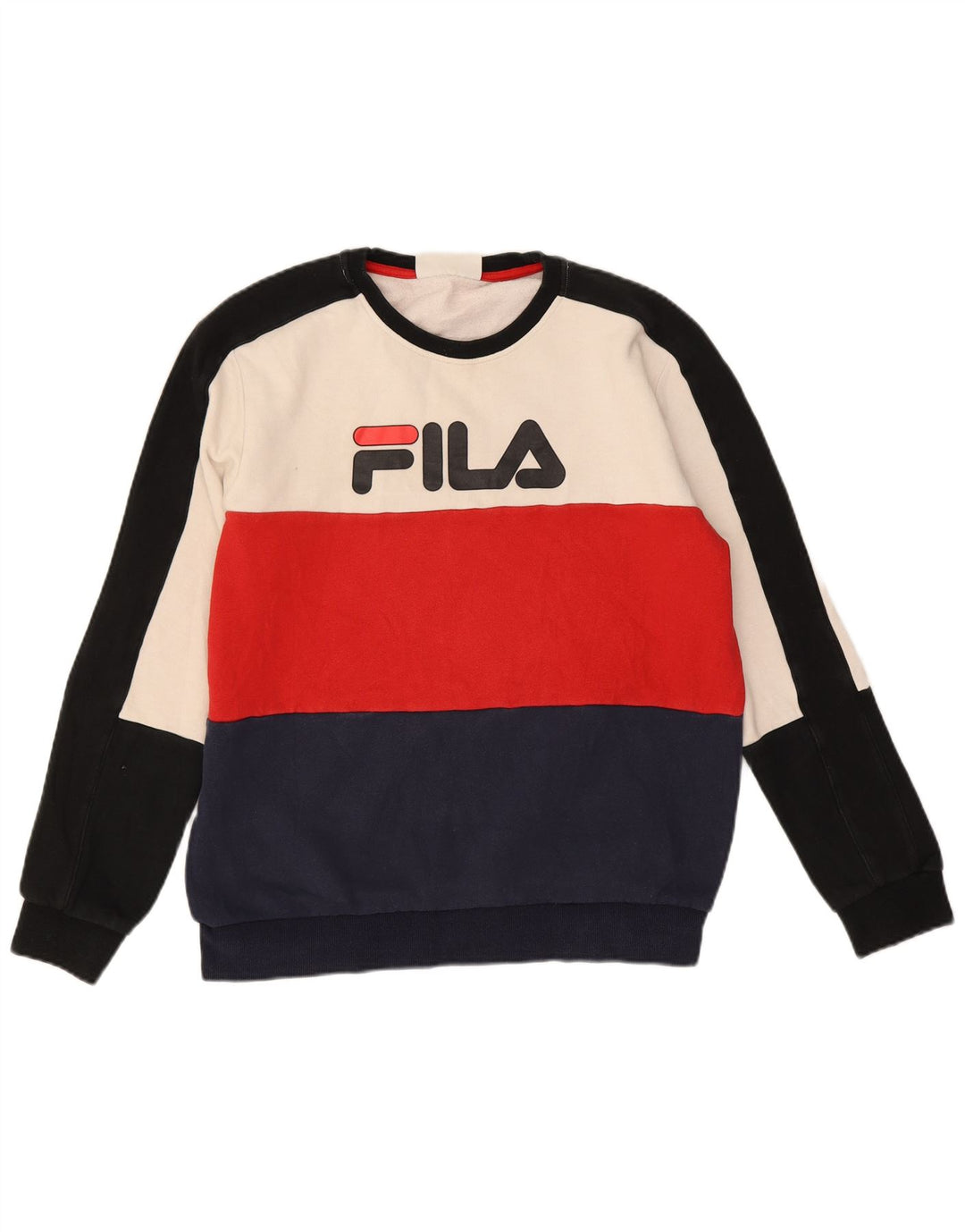 Pulover pentru bărbați Fila Graphic Pulover mic, multicolor, color block, bumbac