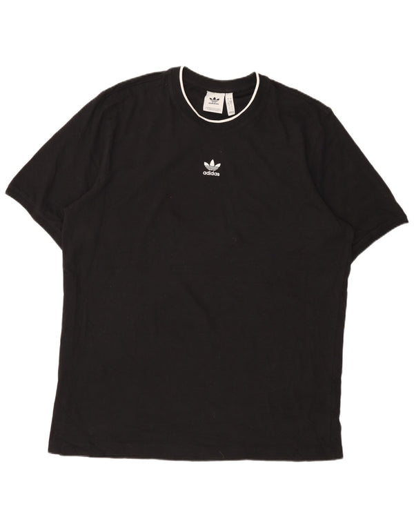 Tricou pentru bărbați ADIDAS Top mare din bumbac negru