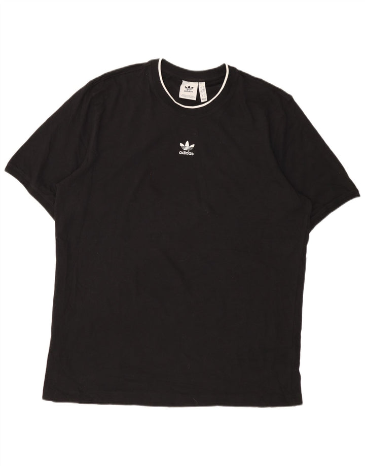 Tricou pentru bărbați ADIDAS Top mare din bumbac negru