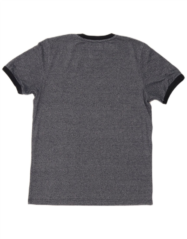 Tricou grafic pentru bărbați SUPERDRY Top mediu din bumbac cu pete albastru bleumarin