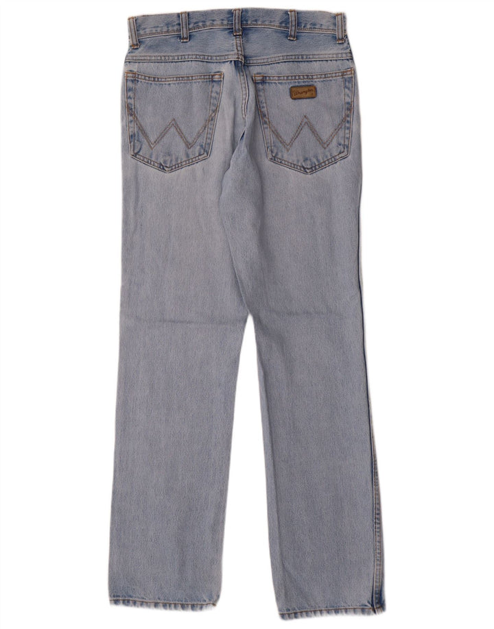 Blugi drepti WRANGLER pentru bărbați, cu ajustare normală, W32 L32, bumbac albastru