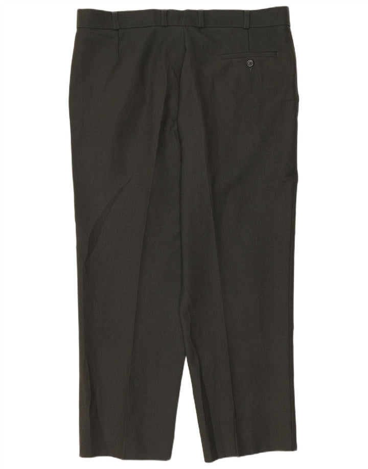 Pantaloni chino drepți pentru bărbați Marks & Spencer L38 L29 Poliester verde
