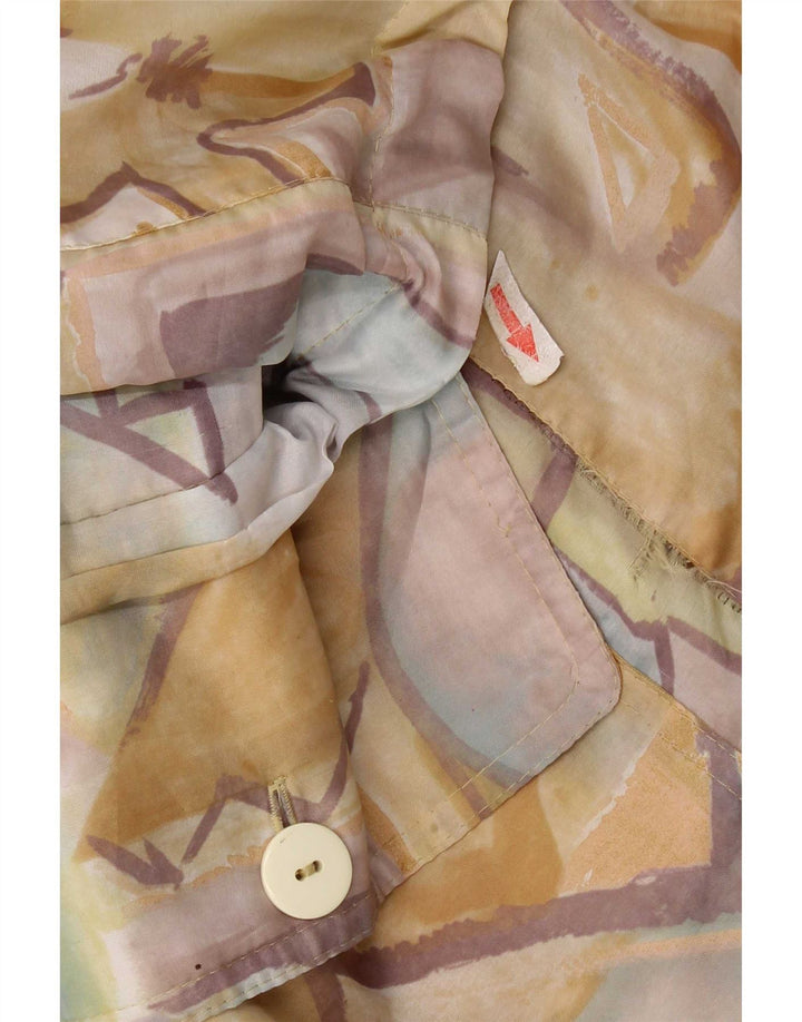 C & A Jachetă de ploaie cu model abstract pentru femei UK 16 mare, multicoloră