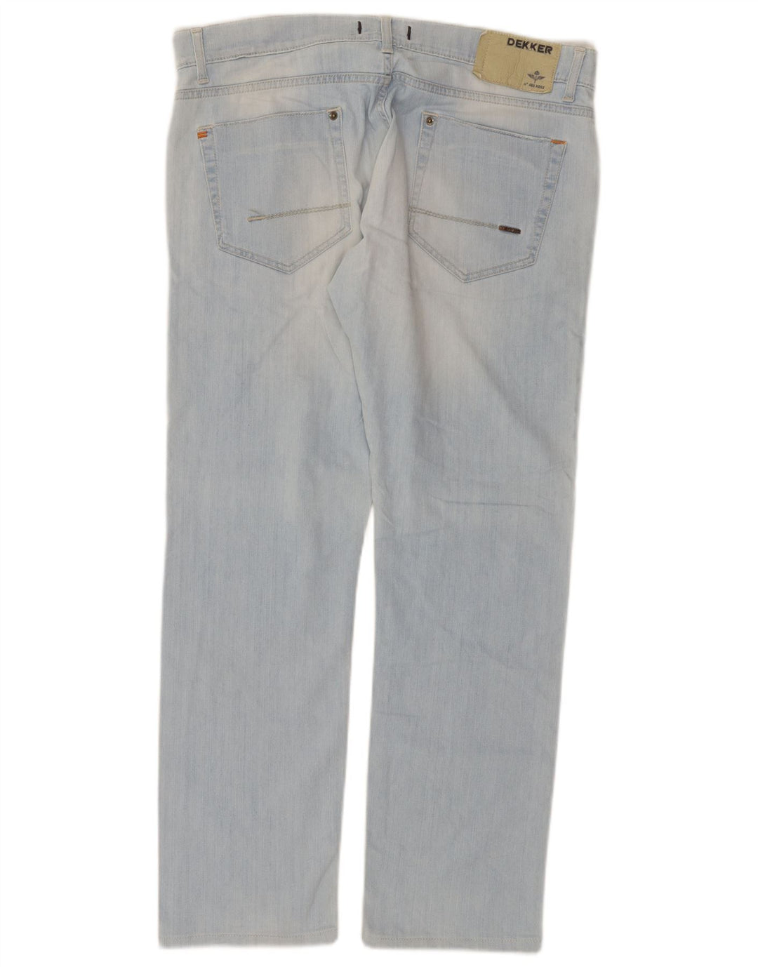 Dekker Blugi Distressed drepte pentru femei W36 L29 Bumbac albastru