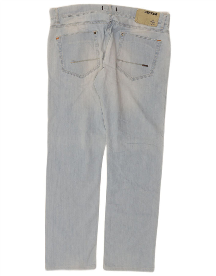 Dekker Blugi Distressed drepte pentru femei W36 L29 Bumbac albastru