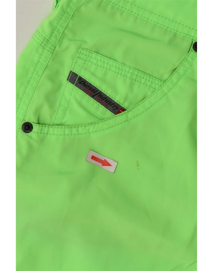 Pantaloni scurți Diesel pentru bărbați mari W36 poliester verde