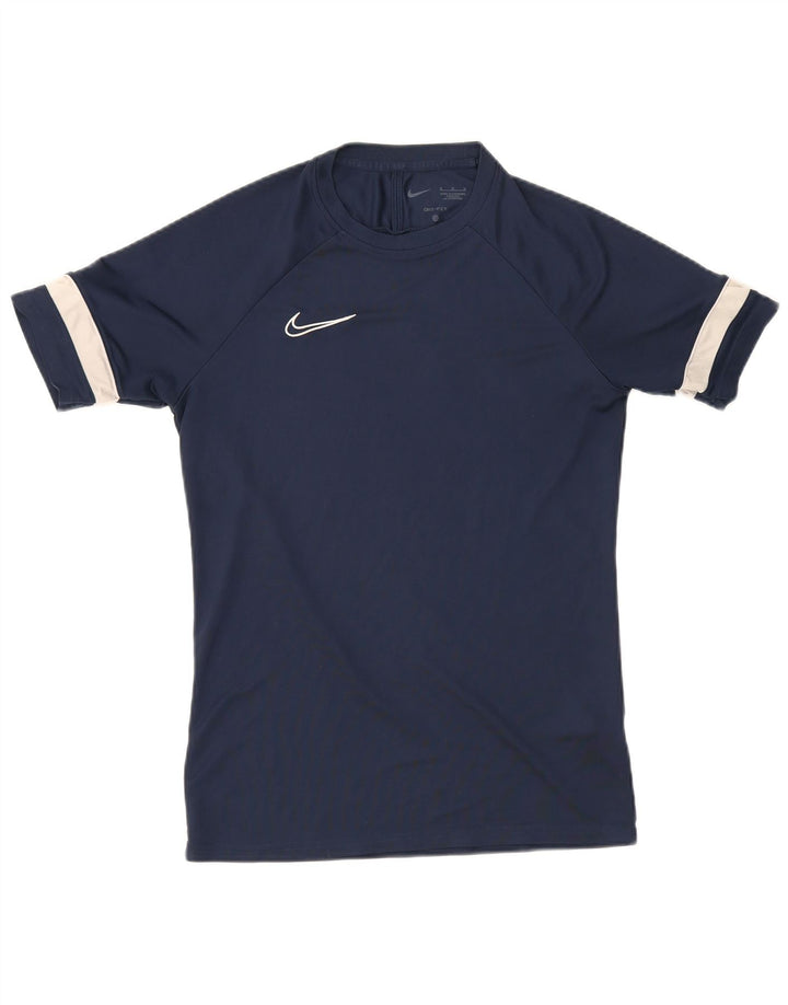 Tricou Nike Dri Fit pentru bărbați Top Mediu Bleumarin Poliester Colorblock