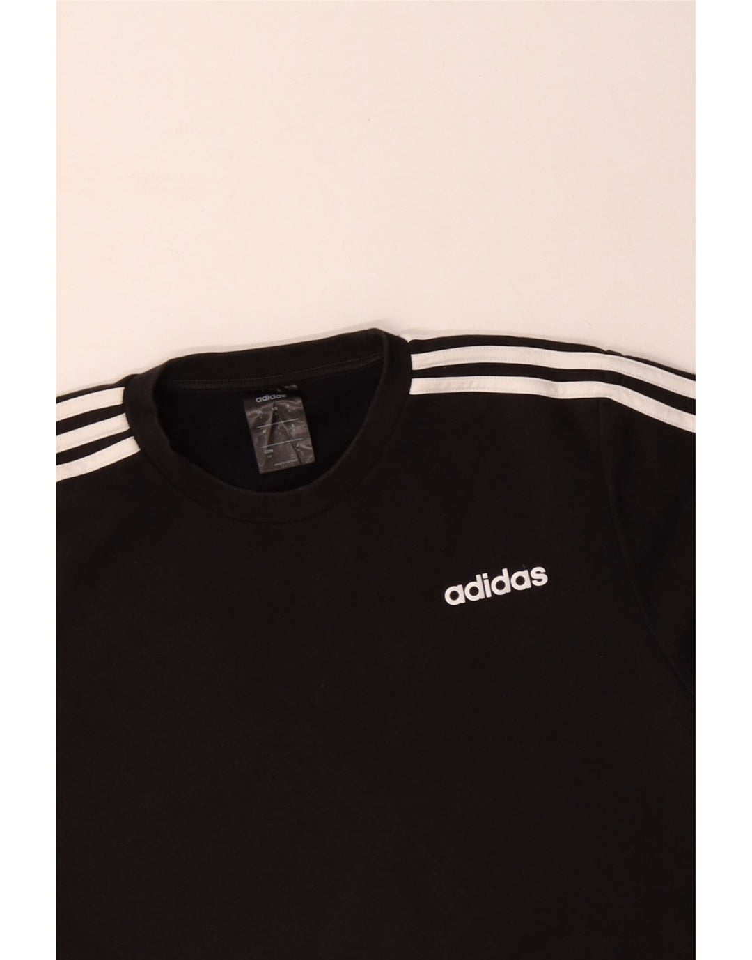Hanorac pentru bărbați ADIDAS Jumper mic, negru, bumbac