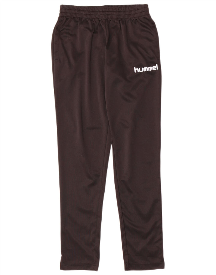 Pantaloni de trening grafic pentru baieti HUMMEL 14-15 ani poliester negru