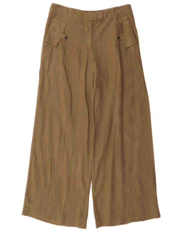Pantaloni de damă cu talie înaltă Emporio Armani IT 44 Medium L32 L32 Kaki