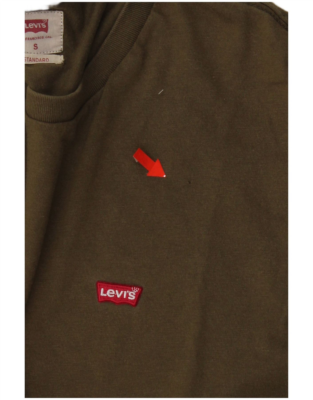 Tricou pentru bărbați Levi's Top Small Khaki