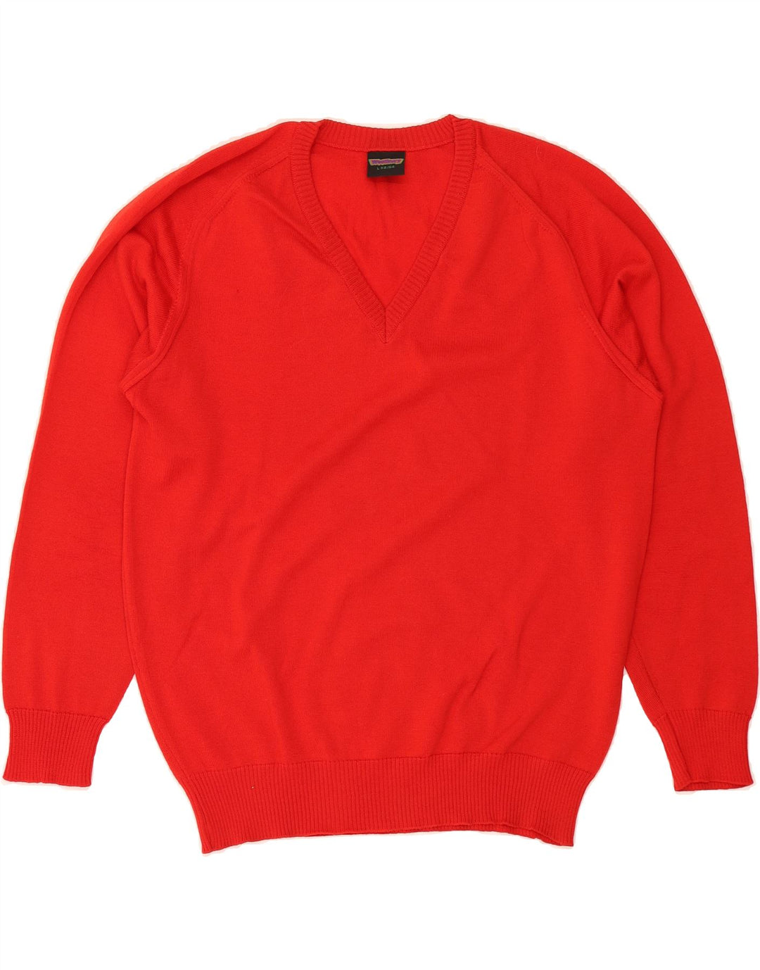WESTBURY Mens V-Neck Jumper Sweater IT 52/54 Large Red Wool Vintage WESTBURY and Second-Hand WESTBURY from Messina Hembry 