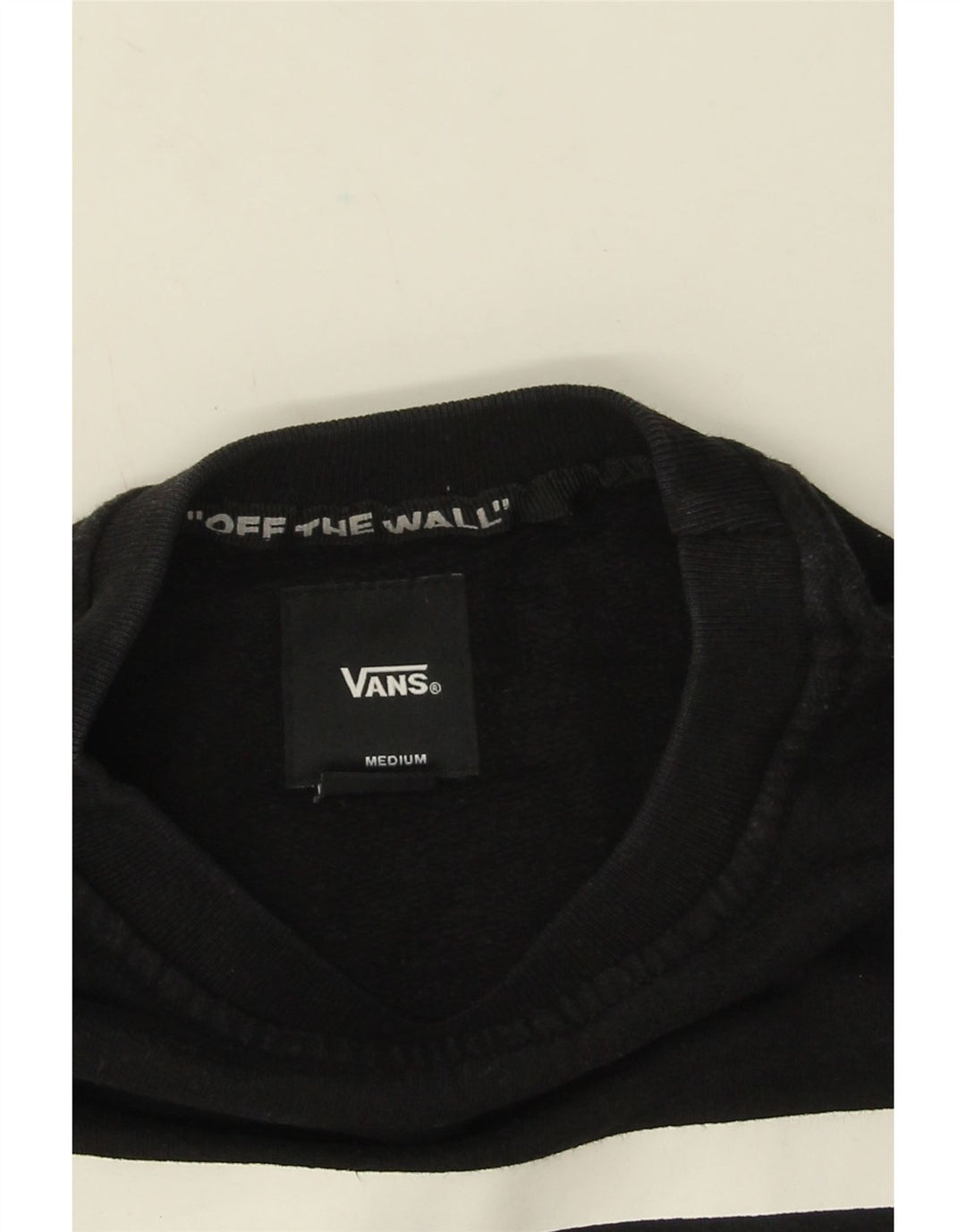 Hanorac grafic pentru bărbați Vans Pulover mediu bumbac negru