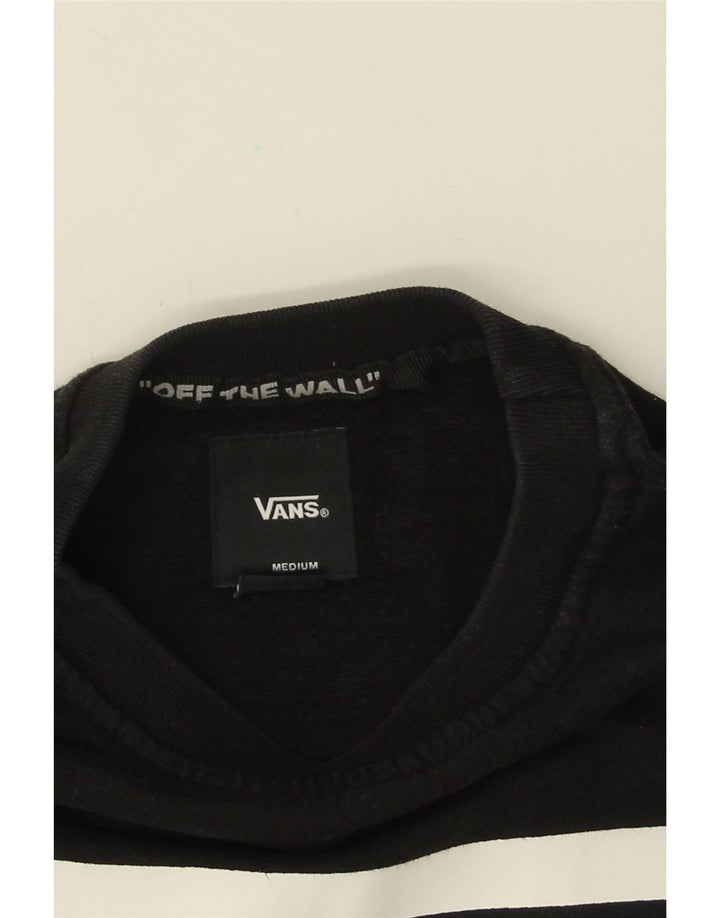 Hanorac grafic pentru bărbați Vans Pulover mediu bumbac negru