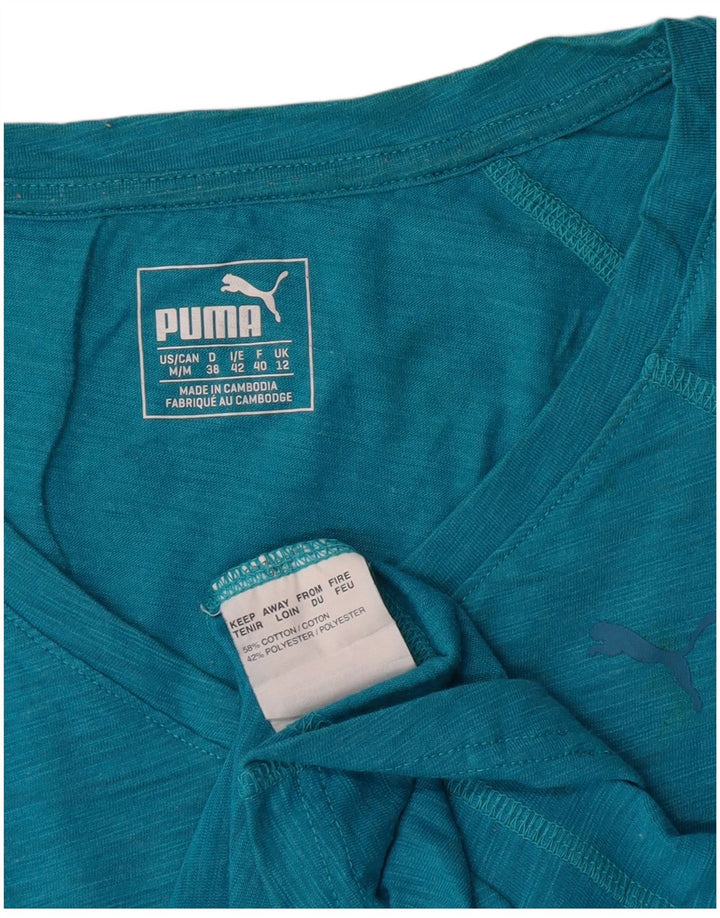 Tricou pentru femei Puma Top UK 12 Medium Blue Flecked Cotton