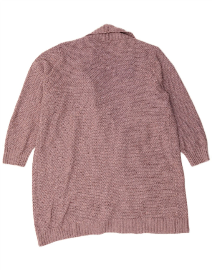Pulover cardigan deschis pentru femei Autograph UK 18 XL poliester roz