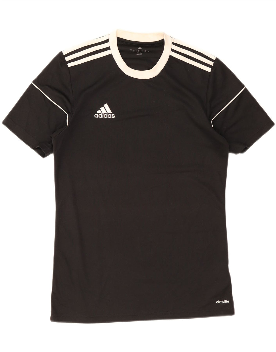 Tricou Adidas Climalite pentru bărbați Top mic, negru, poliester color bloc