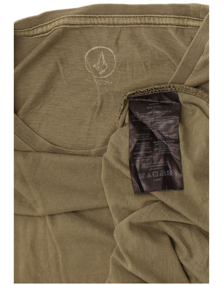 Tricou pentru bărbați Volcom Top mare din bumbac kaki