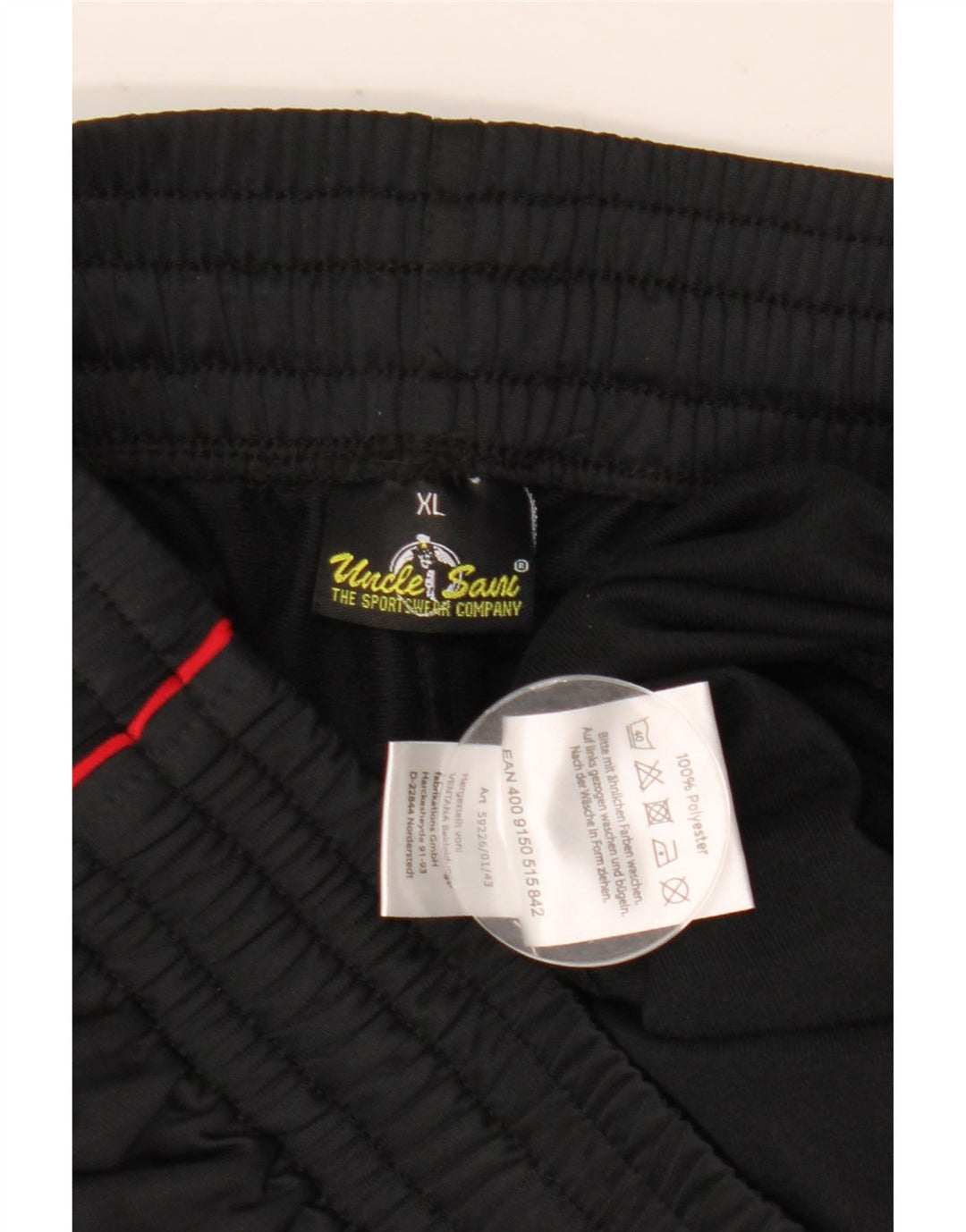 Uncle Sam Pantaloni de trening Capri pentru bărbați, XL, negru, poliester