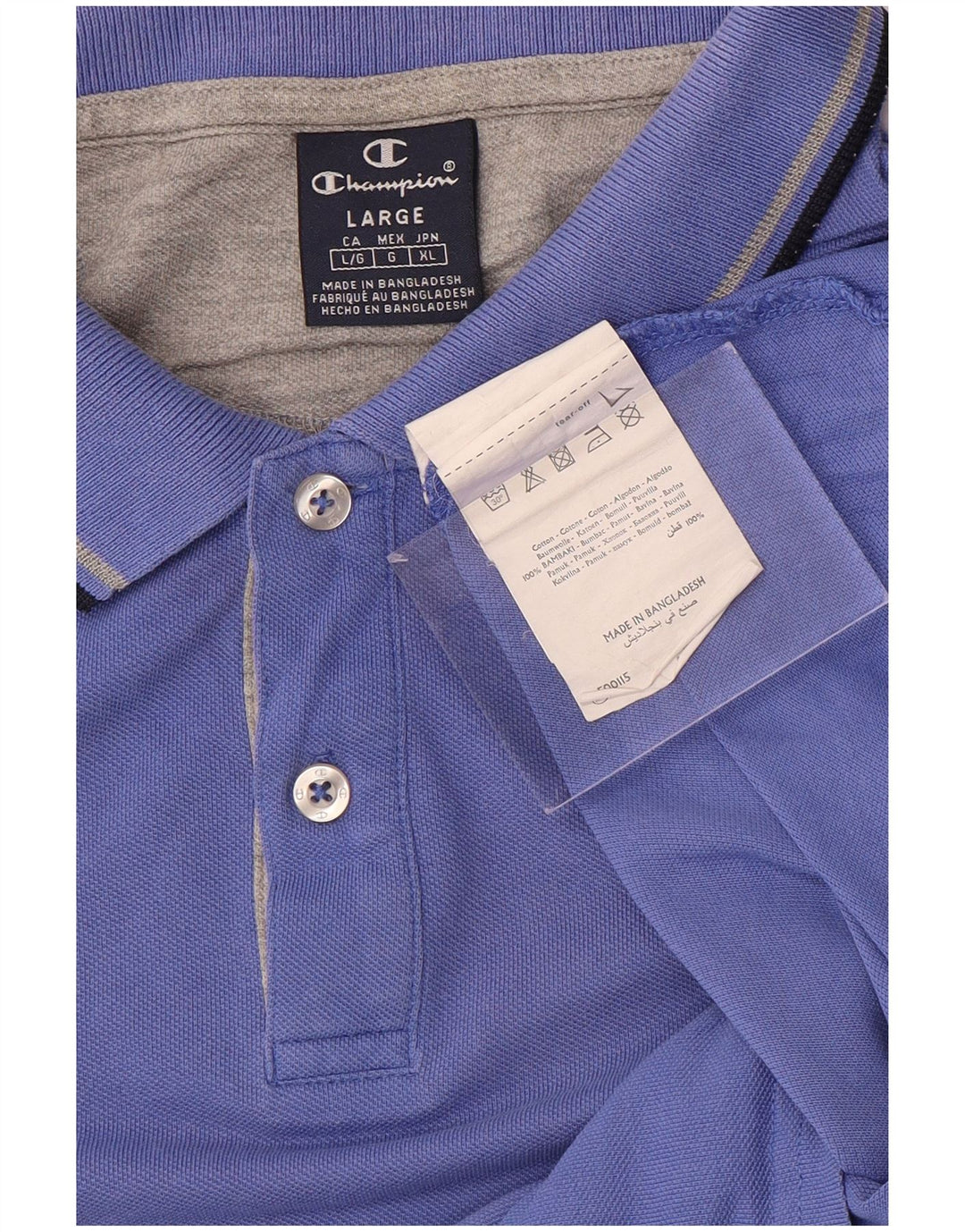 Tricou polo pentru bărbați Champion, mare, albastru, bumbac