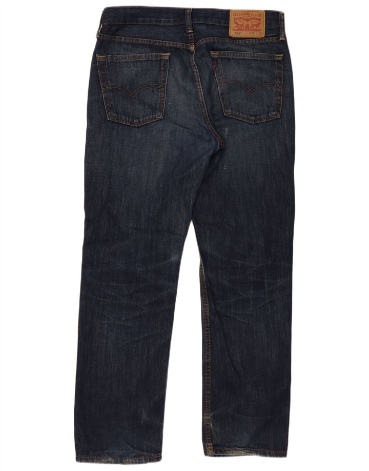 Blugi 514 drepti pentru bărbați Levi's W32 L30 bumbac bleumarin