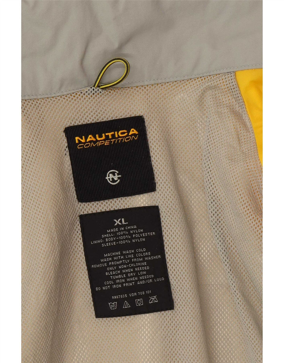 Jachetă de ploaie Nautica pentru bărbați UK 42 XL Nailon galben