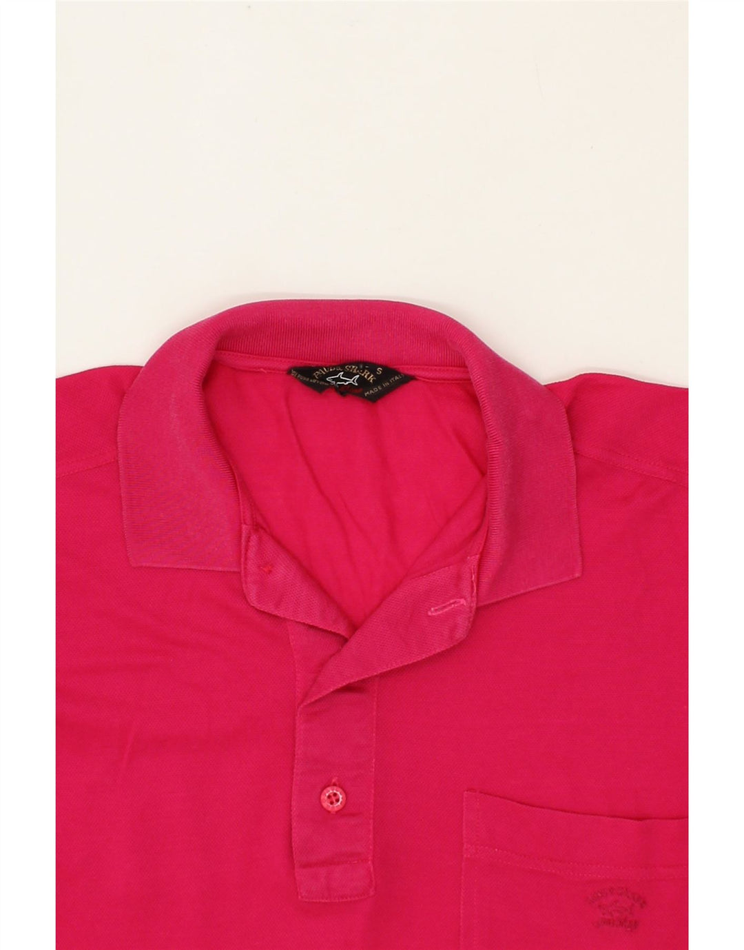 PAUL & SHARK Mens Polo Shirt Small Pink Cotton Vintage Paul & Shark and Second-Hand Paul & Shark from Messina Hembry 