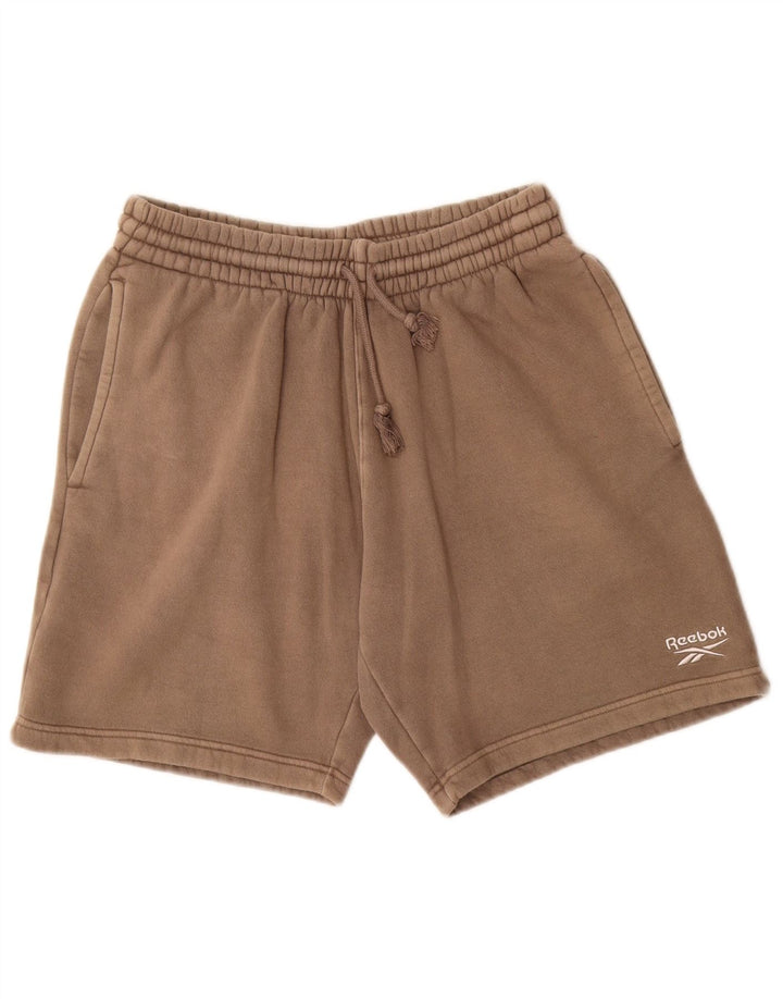 Pantaloni scurți sport Reebok pentru bărbați, bumbac mediu bej