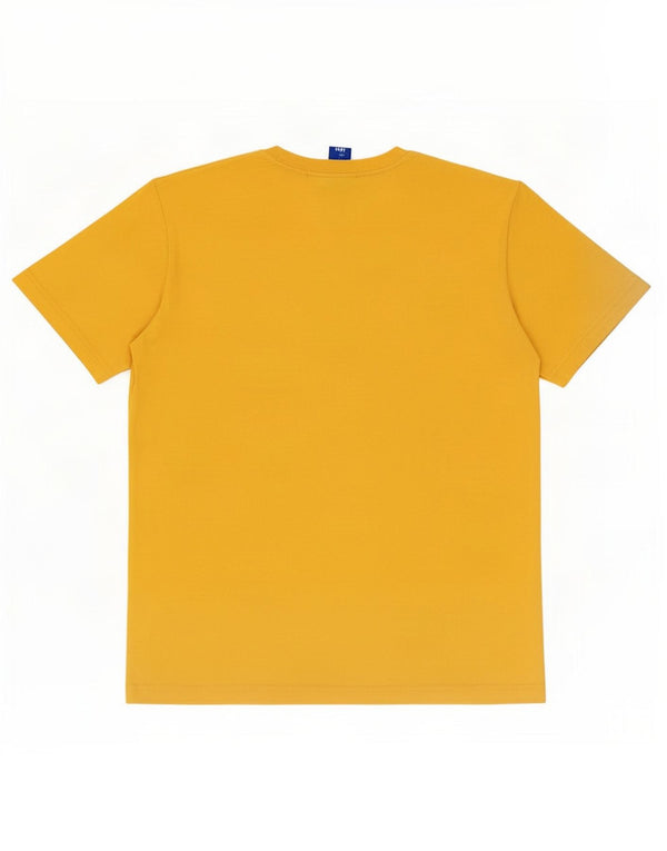Tricou grafic pentru bărbați Champion Top din bumbac galben mediu