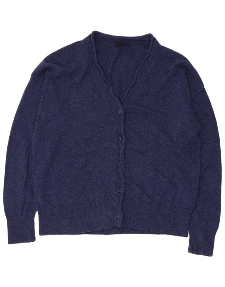 Pulover cardigan Cos pentru femei UK 14 Mediu Lână bleumarin