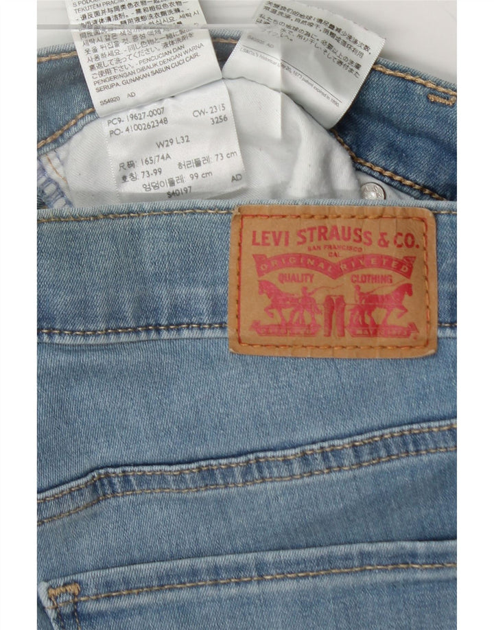 LEVI'S Womens Slim Jeans W29 L31 Blue Cotton Vintage Levi's and Second-Hand Levi's from Messina Hembry 