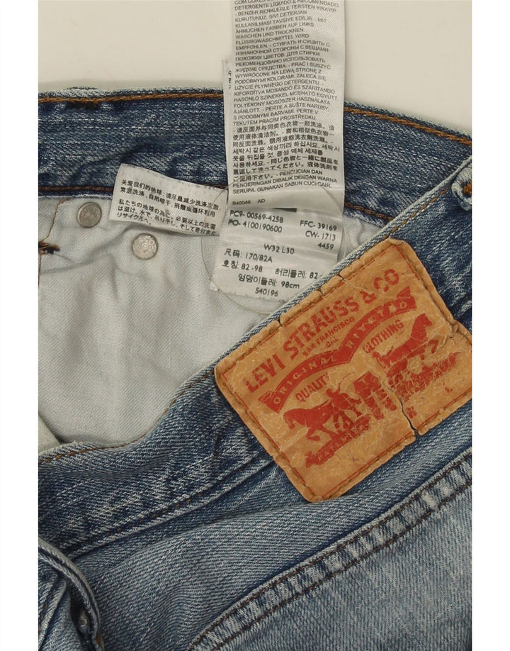 Blugi drepti pentru bărbați LEVI'S W32 L26 Bumbac albastru