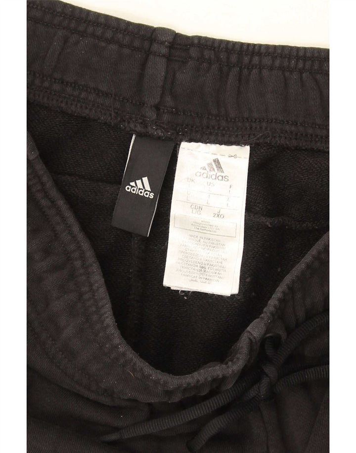 Pantaloni scurți sport grafic Adidas pentru bărbați, mari, negru, bumbac