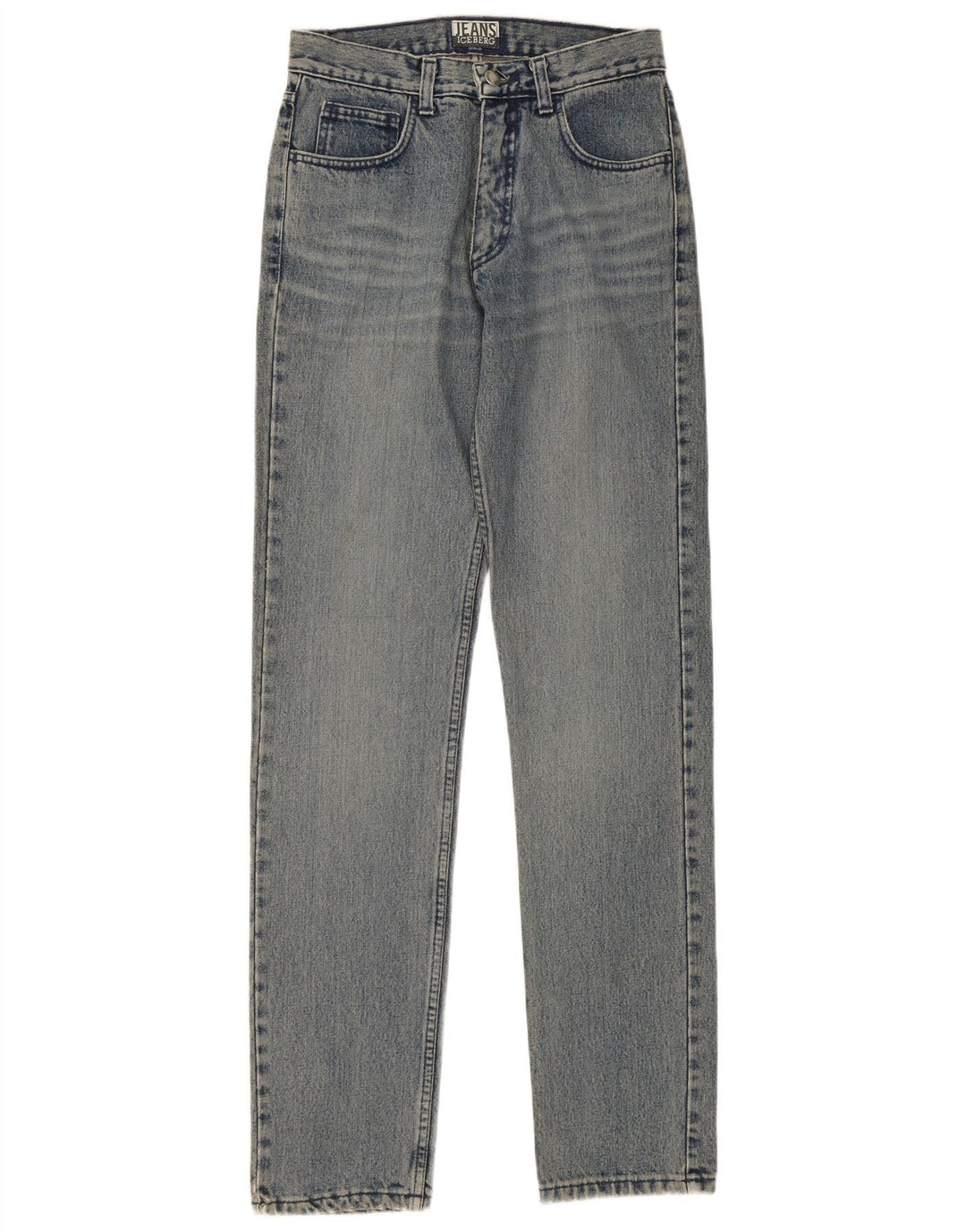 ICEBERG Womens Straight Jeans  W27 L32 Blue Cotton