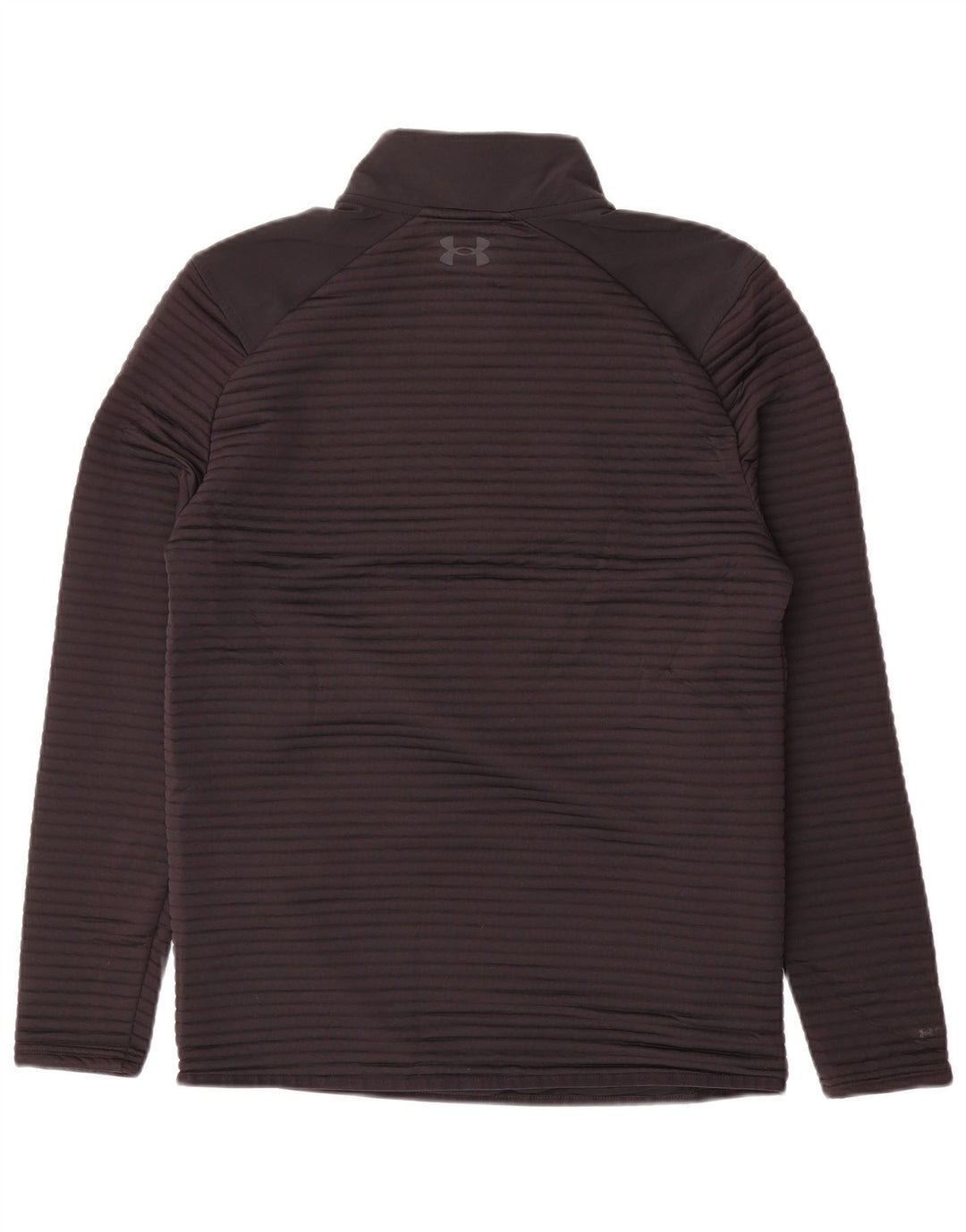 Top de trening Under Armour pentru bărbați, cu fermoar și gât, poliester negru