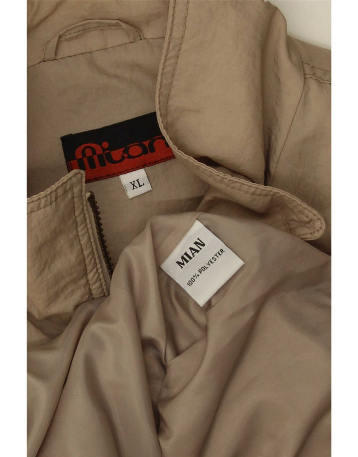 Bomber vintage pentru bărbați UK 42 XL poliester bej