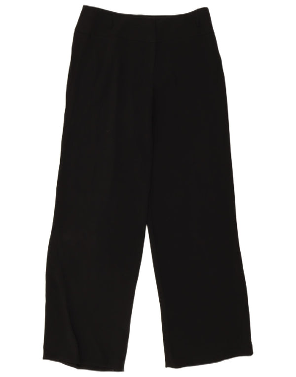 Pantaloni casual drepti pentru femei Coast UK 14 Large W32 L33 Acetat negru